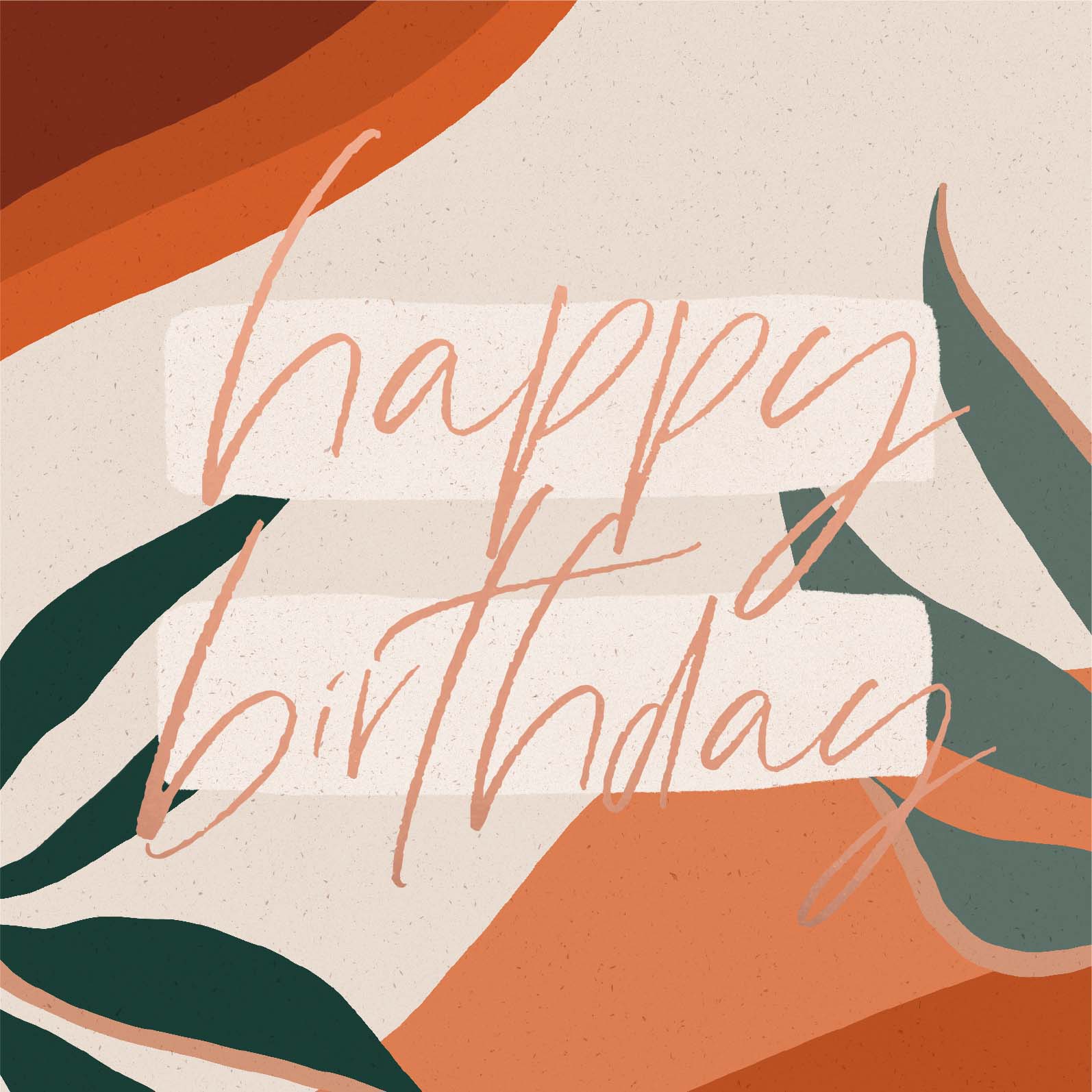 Greeting Card Rust - BIRTHDAY LOVE